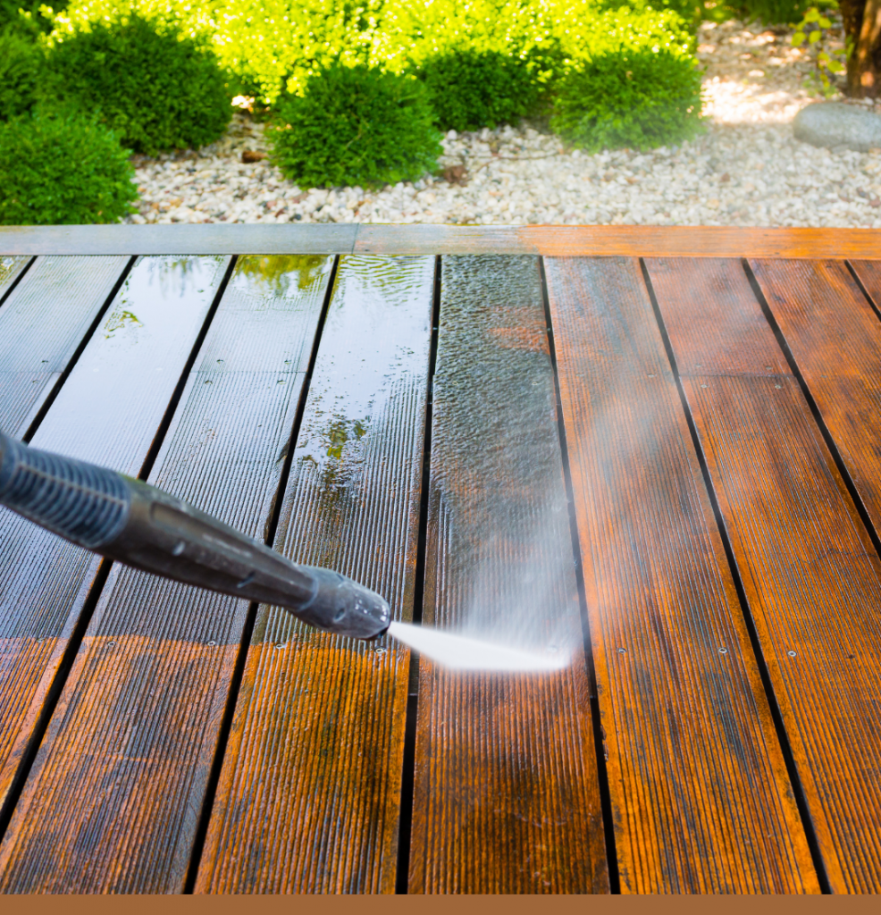Nettoyer terrasse et véranda avec le nettoyeur haute pression